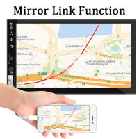 Reproductor Multimedia MP5 Para Coche HIPPBQCC 7'' Pantalla Táctil FM ISO Entrada De Alimentación AUX USB Bluetooth Línea De Espejo Universal - details 0