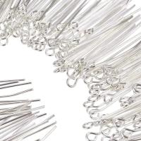 200Pcs Broche De Ojo De Latón 30x0.7mm Agujero: 2mm Libre De Cadmio Y Plomo Material Metálico Para Encuentros De Joyería - details 2