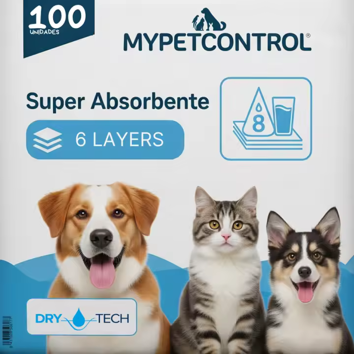 PawControl - 100 Empapadores Mascotas de Adiestramiento para Perros Desechables - Alfombrillas Absorbentes para Cachorros 60x60 xl - 1