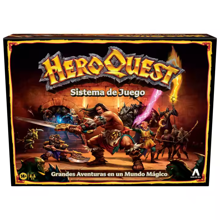 SISTEMA DE JUEGO HEROQUEST - Figura - Avalon Hill  - 14 AÑOS+ - 1