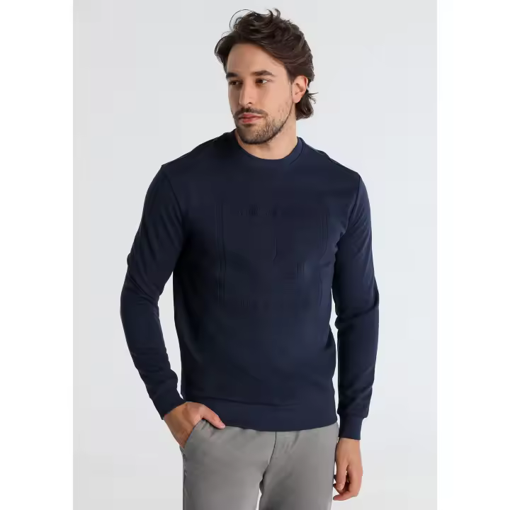 Victorio & Lucchino - Sudadera sin capucha cuello caja logo grabado - 1