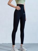 Pantalones De Yoga Para Mujer Con Compresión Abdominal Cintura Alta Levantamiento De Glúteos Talla Fina Textura De Peces Aletas Deporte Fitness - details 3