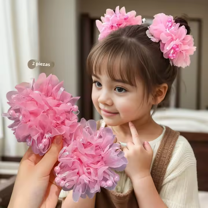 Peinador Rosa Para Niñas Accesorios De Cabello Lindos Y Encantadores Adecuados Para Niñas Material Acrílico Estilo Casual - 1