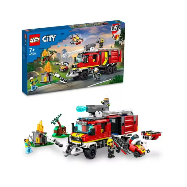LEGO City Fire 60374 Unidad Móvil de Control de Incendios edad a partir de 7 años 23L60374 - 1