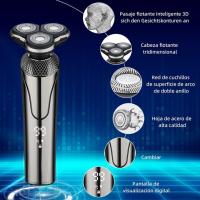 Maquina de Afeitar Hombre Profesional, 4 en 1 Afeitadora Electrica Seco y Húmedo, Maquina de Cortar Pelo con Pantalla LED, Shaver Cara Nariz Orejas - details 0