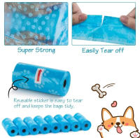 120 Rolls De Bolsas Para Excremento De Perro Suministros Para Limpieza Al Aire Libre Refill Garbage Bag Para Mascotas 15Bags/Roll - details 2
