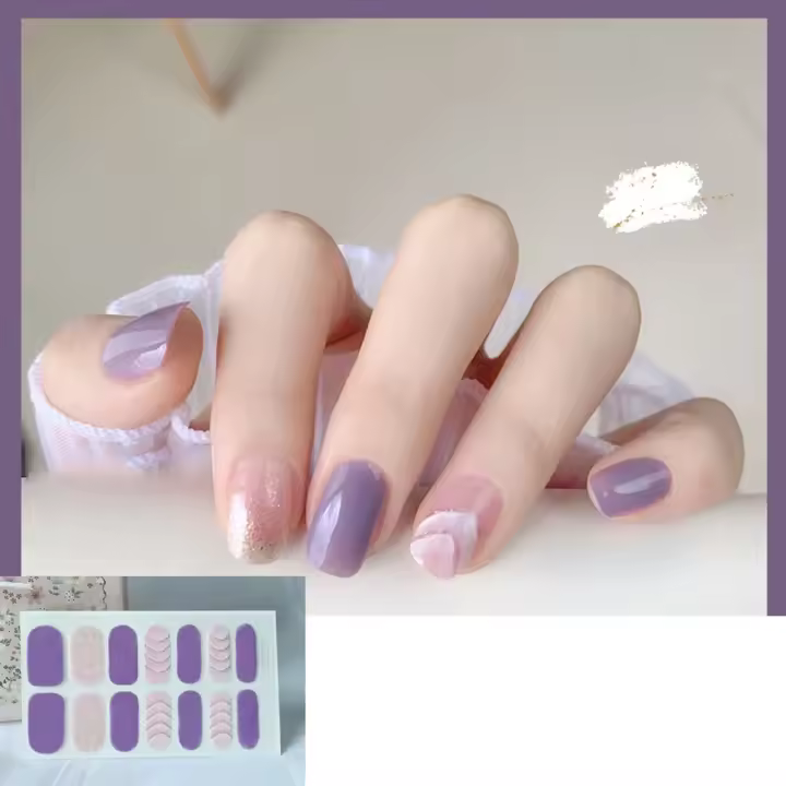 Pegatinas De Uñas De Verano Para Mujeres Arcoíris Graffiti Ondas De Agua Impermeables Y Duraderas Adhesivo De Uñas - 1