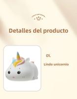 Lámpara Nocturna Recargable USB Unicornio Iluminación LED Para Habitación Decoración De Dormitorio Con Control Remoto Luz Nocturna Infantil - details 15