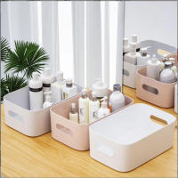 Cesta De Almacenamiento Rectangular Tres Tamaños Caja De Almacenamiento Portátil Adecuada Para Cocina Dormitorio Oficina Material Ecológico Plástico PP - details 7