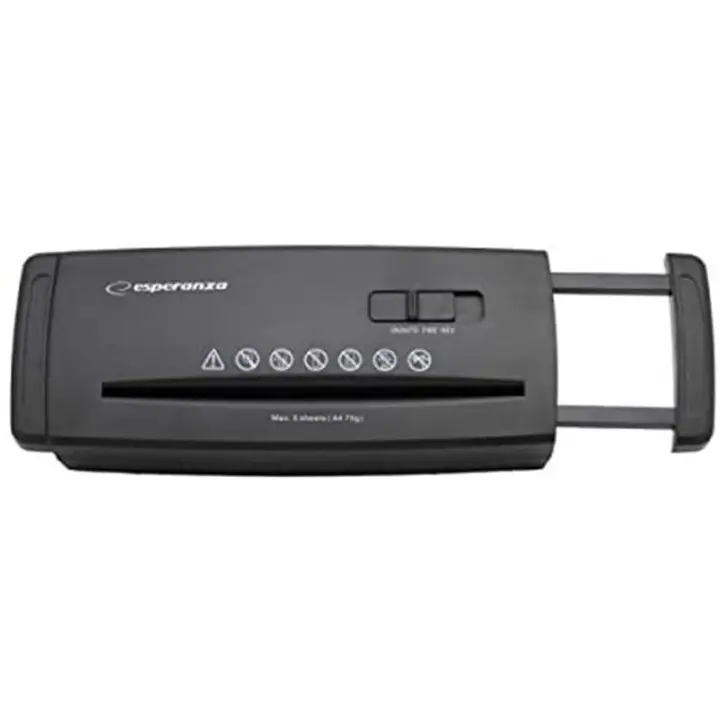 Esperanza EN104 triturador de papel Corte en tiras 22 cm Negro - 1