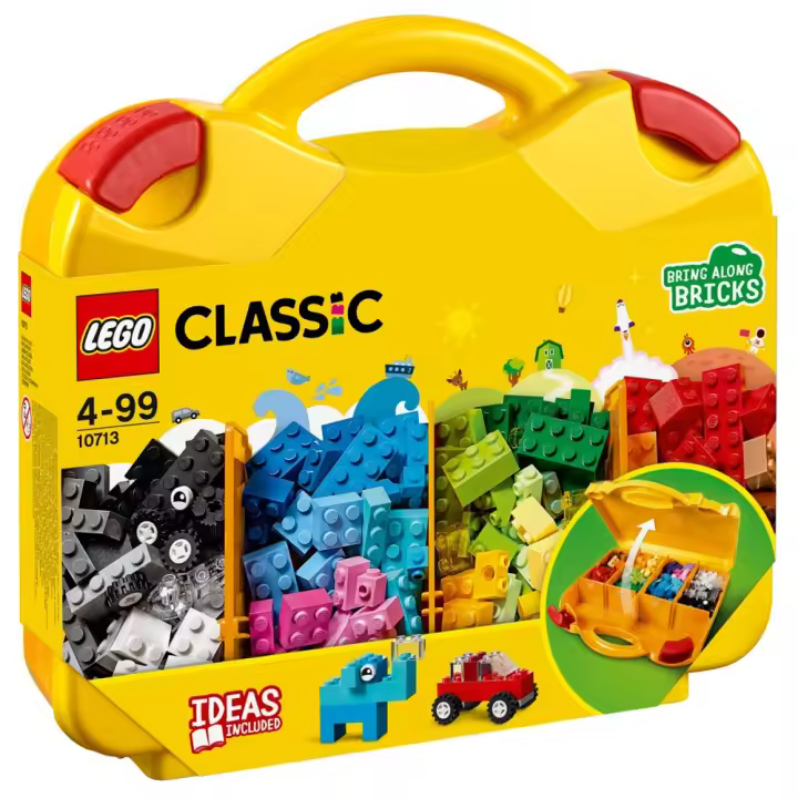 LEGO CLASSIC - MALETÍN CREATIVO CON PIEZAS DE COLORES, 10713, TIENDA CON LICENCIA OFICIAL - 1