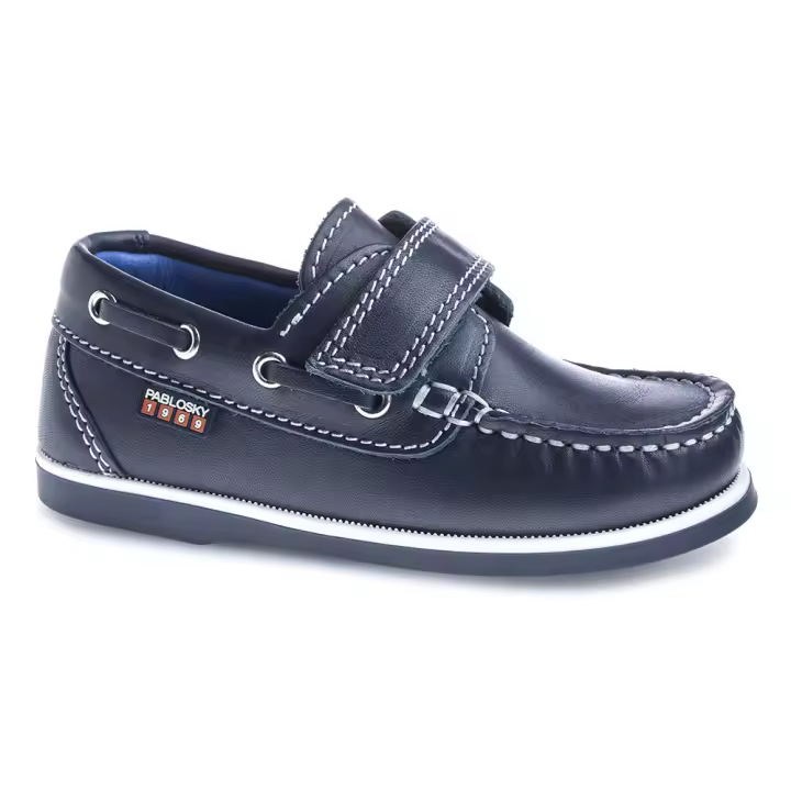 Mocasines marca Pablosky para niños en color azul - 1