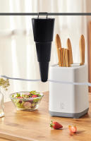 Ventilador Repelente De Mosquitos Para Mesas Repelente Eléctrico Para El Hogar Y Exteriores Con Hojas Holográficas Negro Adecuado Para Uso En Picnics - details 7