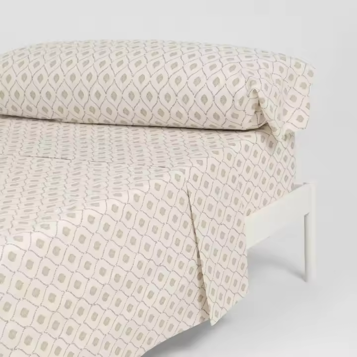 TRAMAS+ Sábanas 100% algodón, Suave y Traspirable, Juego de sábanas 3 Piezas, Sábana Bajera Ajustable, Encimera,  Fundas de Almohada , Certificado Oeko Tex - 1