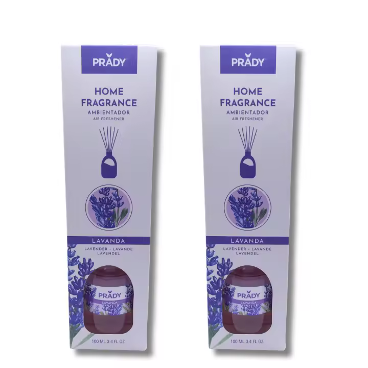 Prady - Pack de 2 unidades de Ambientador Mikado Lavanda Prady 100 ml, Aroma Relajante - 1