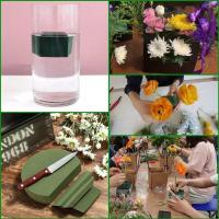 10 Piezas de Espuma Floral Redonda, Bloques de Espuma Húmeda Verde, Bloques de Espuma Floral Húmeda Suministros de Arreglo Floral para Flores de Pasillo de Bodas, Decoración de Fiestas - details 0