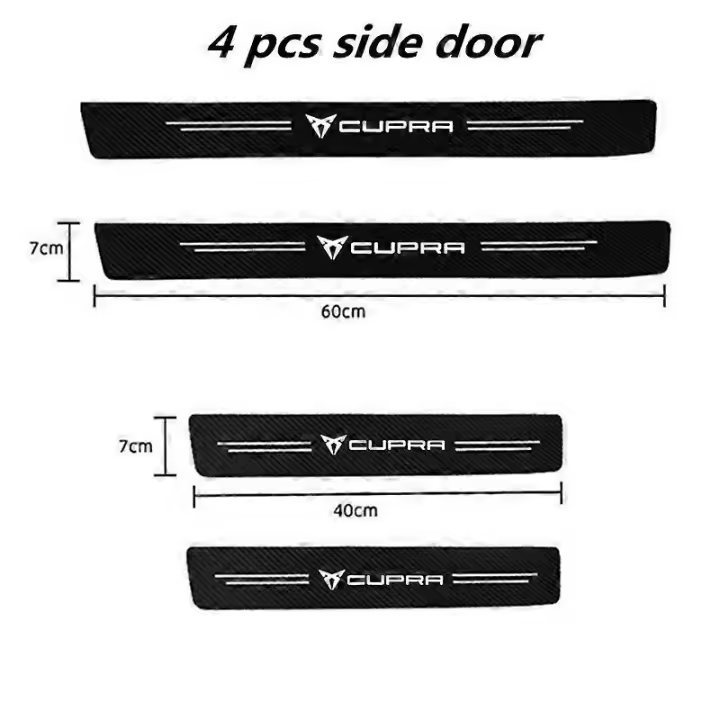 Carbon Fiber Car Sticker Auto Threshold Protective Strip for Seat CUPRA Born Formentor Tavascan e-Racer Leon Ateca UrbanRebel - 1