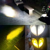 Faros LED Para Motocicleta 10000LM H4 H6 BA20D P15D Lente CSP Luz Blanca Amarilla Alto Bajo Motorbike Scooter - details 10