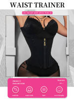 Faja Colomniana De Compresión Doble Para Mujer Control De Abdomen Postparto Modeladora Y Adelgazante Talla XS-3XL Color Negro - details 1