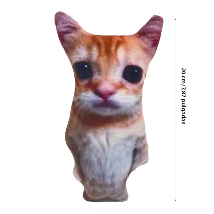 Muñeco De Peluche De Gato Lindo Wowwow Juguete De Peluche Simulación Animal Regalo De Cumpleaños O Navidad Para Niños Coleccionable Decoración Del Hogar - 1