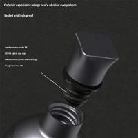 Botella De Agua Portátil Wukong Gourd 500ml Acero Inoxidable 304 Taza Aislada Negra Decoración De Juego De Rol - details 4