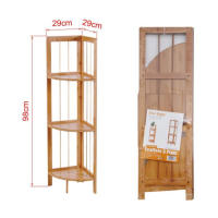 Estante de Bambú de 3 Capas 30 × 30 × 98 CM – Estantería Resistente para Almacenamiento y Exhibición en Sala de Estar, Oficina, Baño o Habitación Infantil – Estante para Flores, Zapatos, Libros y más – Fácil de Limpiar, Resistente al Agua, Duradero - details 0