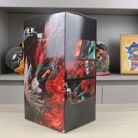 Figura De Anime Naruto 21cm Might Guy VS Uchiha Madara Luminiscente GK PVC Estatua Modelo Colección Decoración Regalo De Navidad - details 2