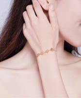 Pulsera De Cadena Y Enlace Con Huella De Perro En Plata De Ley 925 Para Mujer Joyería Moda Lindo Regalo Suertudo WOSTU CQB096 - details 8