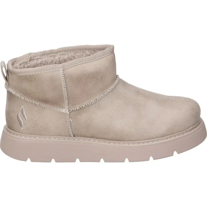 SKECHERS | Botines Australianos Skechers Keepsakes Lite Snowbird para Mujer – Botines con Borreguito en Color Taupe – Botín sin Cierre – Plantilla Memory Foam – Para Invierno – Modelo 169018-TPE - 1