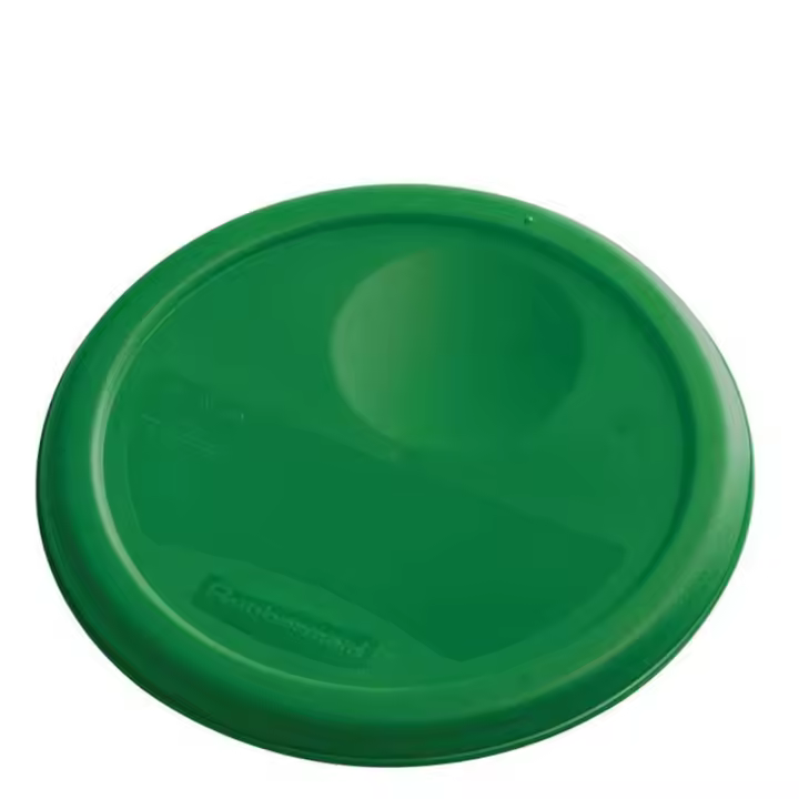 Cubo de Basura Rubbermaid Tapa Redonda Verde 3,75 L - Resistente y Fácil de Limpiar - 1