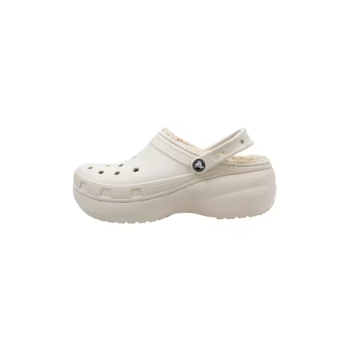Crocs CLASSIC PLATFORM LINED CLOG W Zuecos De Plataforma Mujer Blanco - 1