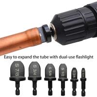 Juego De Reparación HVAC Para Aire Acondicionado Expansor De Tubo De Cobre Con Herramienta De Swaging De 7/8 3/4 5/8 1/2 3/8 1/4 Pulgadas - details 1