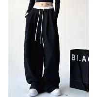 High-Waisted Sweatpants Para Mujer Estilo Hip Hop Coreano Versátil Casual Con Bolsillos Y Cordón Autumn/Winter Tendencia Streetwear - details 5
