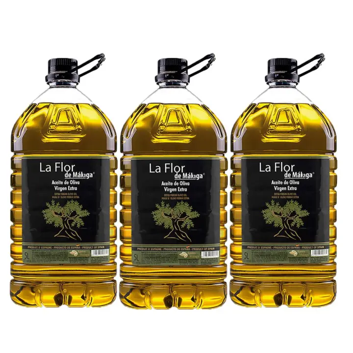 Aceite De Oliva Virgen Extra La Flor De Malaga 5Litros Garantizado Recién Enlatado 100% Fresco - 1