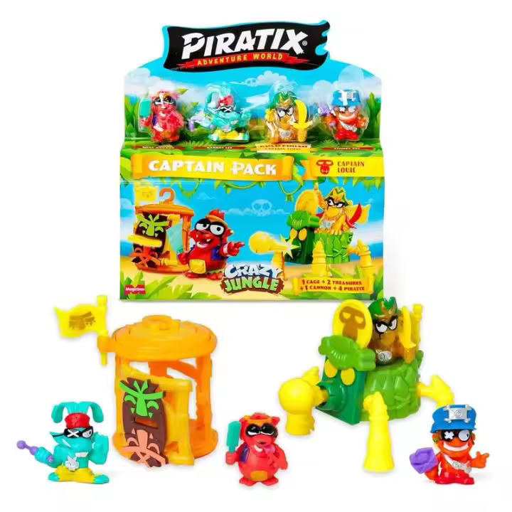 Piratix Crazy Jungle Captain Louie Pack Amarillo 4074 MAGIC BOX - 1