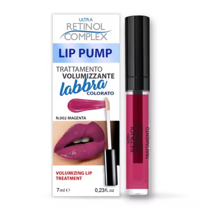 Lip Pump Color Magenta Tratamiento Labial Voluminizador Complejo Ultra Retinol - 1