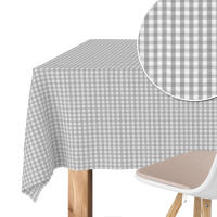 Mantel Petit Vichy , teflon confeccionado , antimachas y resistente al agua, decorativo para comedor o cocina, varios colores y tamaños - details 1