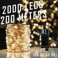 Luces De Navidad LED Impermeables 10-200m Para Jardín Fiesta Decoración Arbolado Matrimonio DIY Con Enchufe Incluido - details 8