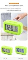 Reloj De Pared Electrónico Silencioso Mini Con Alarma Fecha Luz Retroiluminada 12/24H Temperatura Día Semana Contador Poder Digital Batería Para Escritorio - details 3