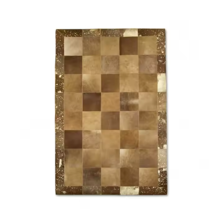 Alfombra Patchwork Piel de Vaca EARTH - Varias medidas - Zerimar. - 1