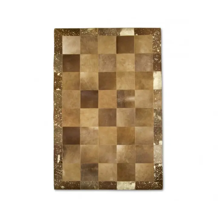Alfombra Patchwork Piel de Vaca EARTH - Varias medidas - Zerimar. - 1