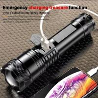 Linterna Telescopio LED Potente 9900LM Recargable USB Con Pantalla De Batería Luz Exterior Para Camping Pesca - details 11