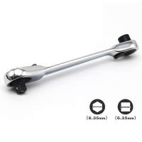 Llave De Eje Rápido Mini Doble Final 1/4 Pulgada 72 Dientes Herramienta De Reparación Manual Herramientas Multifuncionales De Carbono Llave De Torque Hexagonal - details 11