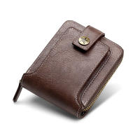 Cartera De Cuero Para Hombre Lujo Monedero Con Bolsillo Para Monedas Y Tarjetas Cierre De Cremallera Antirrobo Regalo Para Hombres - details 44
