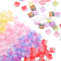 10Pcs Perlas De Vidrio De 12mm Con Diseño De Flor De Cuatro Pétalos Únicas Para Creación Manual De Joyería Accesorios Para Pulseras Y Pendientes - details 0
