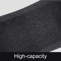 Cesta De Madera De Gran Capacidad Para Leña Plegable Con Manijas De Madera Cesta De Almacenamiento Ecológica De Feltro Gris Oscuro Para El Lado Del Hogar - details 11