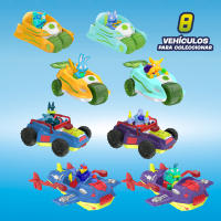METAZELLS Slicer Trasher Azul + Figura Personaje Bark S1 + 1 Carta, Vehículo con Sierra que Corta Árboles, Juguete Regalo para Niños y Niñas +3 Años - details 3