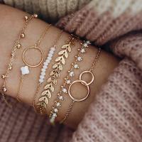 Juego De 6 Pulseras Plegables De Diseño Geométrico Y Borla Ajustable Bohemia Para Mujer Accesorio Elegante Para Todo Día Y Occasiones Especiales - details 1