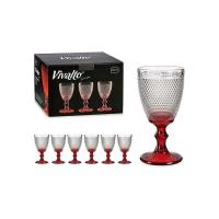 MAXHOME-Set 6 Copas cristal Puntos Agua 330 ml,copa  vidrio decoración puntos - details 1