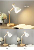 Lámpara De Mesa De Madera Creativa LED E27 Luz De Escritorio Protección Ocular Para Lectura Y Dormitorio Iluminación De Hogar - details 6